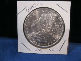 1882 - S Morgan Silver Dollar Brilliant Unc Luster