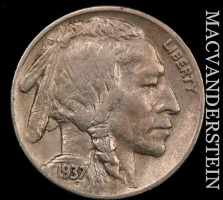 1937 - S Buffalo Nickel - Extra Fine Better Date J137