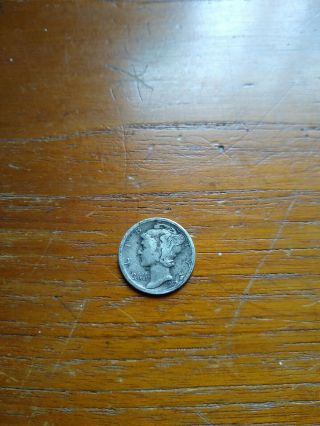 FINE 1919 S Mercury Silver Dime Coin 2