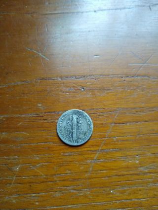 FINE 1919 S Mercury Silver Dime Coin 3