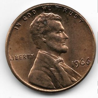 1966 Lincoln Penny One Cent Coin Ddo Doubled Die Obverse Date Liberty Error