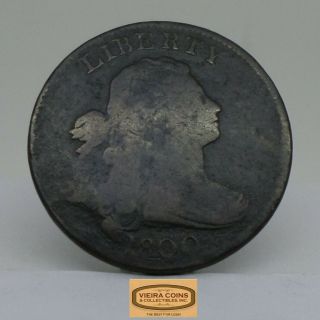 1800 Draped Bust Large Cent S - 202,  R4 Breen Die State Ii - B16411