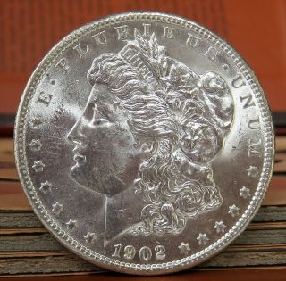 1902 - O Morgan Silver Dollar $1 Bu/ms