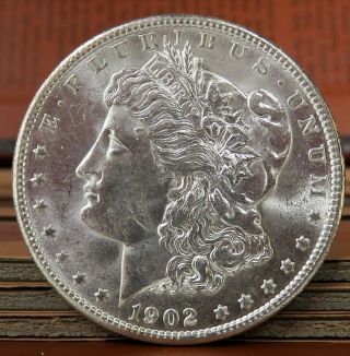 1902 - O Morgan Silver Dollar $1 BU/MS 2