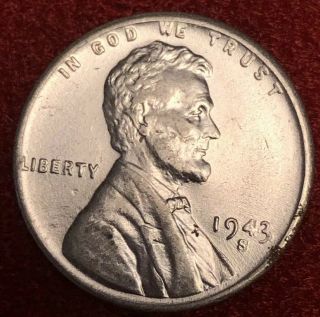 1943 S Wheat Steel Penny With Double Die Dd Error Rpm
