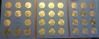 Complete Kennedy Half Dollar Folder 1964 - 1985d 35 Coin Set