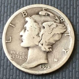 One Dime Usa 1928 Liberty/ Coin