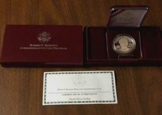 1998 - S Robert F Kennedy Memorial Commemorative Silver Dollar Coin