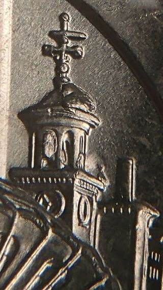 25 - C 2019 P Lowell Quarter U.  S.  Coin Error Die Chip Cud On Bell Tower