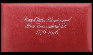 1976 S Us Bicentennial Set " Red Pack " Envelope With (no Coins)