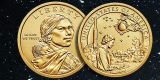 2019 D Sacagawea Native American Indian One Dollar In The Space Program