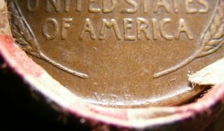 Roll Of Old Wheat Penny 1909 V.  D.  B - 1925 S On Ends