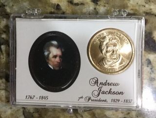 2008 - D Andrew Jackson “uncirculated " Dollar In Commemorative Case.