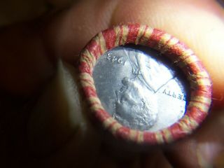 Wheat Penny Roll With A 1943 Steel Wheat Penny Showing