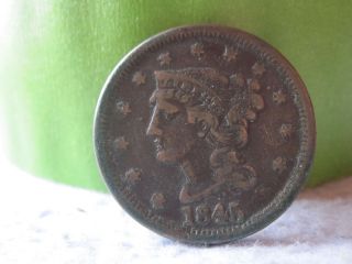 1845 Braided Hair Large Cent (1c)