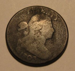 1803 Draped Bust Large Cent Penny - Circulated (1 Over 0/100 Fraction) - 64sa - 2
