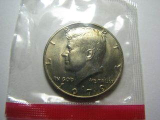 1979 - D Kennedy Half Dollar From Us Set In Cello Wrap