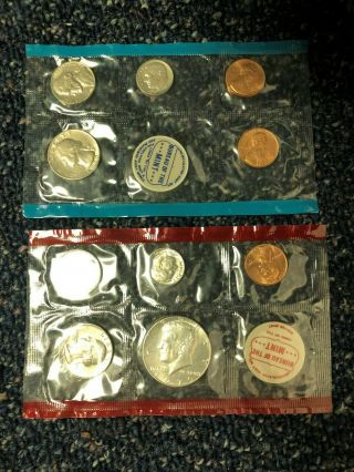 1970 U.  S.  Unc Coin Set W/small Date From Philadelphia & Denver Mints