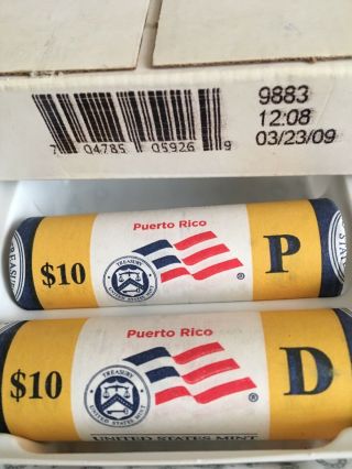 Of 2009 P & D Puerto Rico Territorial Quarter Rolls - R64
