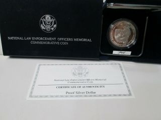 1997 Nation Law Enforcement Officers Proof Silver Dollar Commemorative Coin