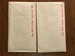 1979 Sba Dollar Souvenir Set Red Lettering Pack