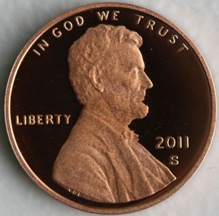 2011 Proof Union Shield Lincoln One Cent Penny Coin Us San Francisco
