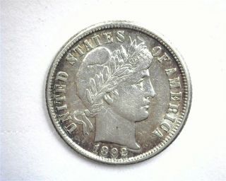 1892 Barber Silver 10 Cents Uncirculated