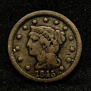 1845 U.  S.  Braided Hair Large Cent