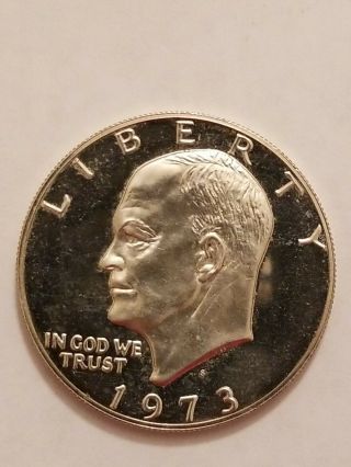 1973 S Silver $1 Ike Eisenhower Dollar Proof