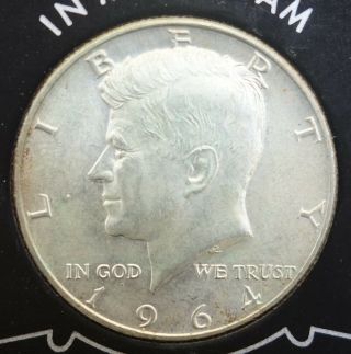 1964 Kennedy Silver Half Dollar With 
