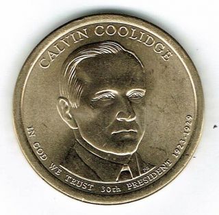 2014 - D $1 Brilliant Uncirculated 30th President Coolidge Dollar Coin