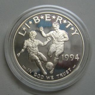 1994 - S World Cup Soccer Proof Silver Dollar Commemorative Coin Take A Look
