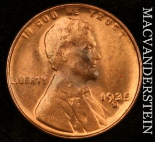 1935 - S Lincoln Wheat Cent - Lustrous Choice Brilliant Uncirculated J5632