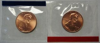 2006 - P And 2006 - D Gem Bu Red Lincoln Cents In Cello Packs Dutch
