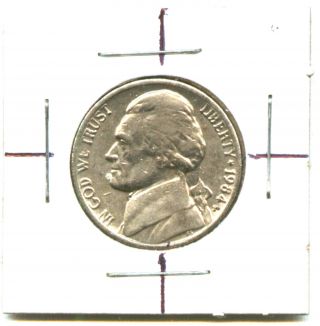 Us Nickel:: 1984p Jefferson Nickel,  Rotated Die (8d)