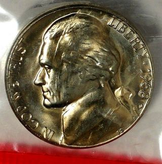 1968 - D 5c Jefferson Nickel 19oh0109 Bu Set Only 50 Cents For