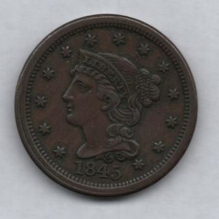1845 Large Cent Ef