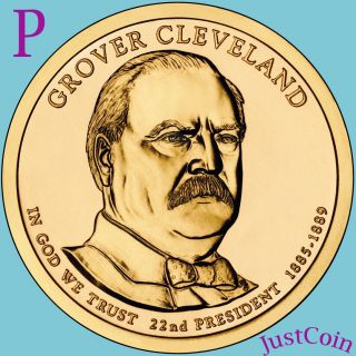 2012 - P Grover Cleveland 1st Term Golden Presidential Dollar From Roll Unc