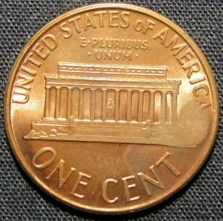 1974 US Lincoln Memorial Cent Copper Coin - Kennedy Stamp 2