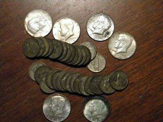 6 Kennedy Halves 40 Plus 30 Silver War Nickels