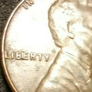 1957 Bie Error Die Chip Cud Lincoln Wheat Penny One Cent 1c U.  S Coin