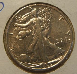 1936 - D Walking Liberty Half Dollar Silver Beauty Xf,  2