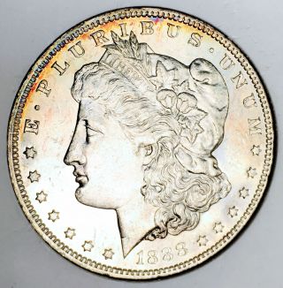 1888 O Morgan Dollar Choice Bu,  Semi Proof Like Lightly Toned Wow Nr 08455