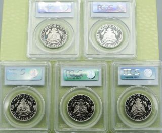 5 Kennedy Half Dollar 50c Coins PCGS PR69DCAM 1996,  2000,  02,  05,  06 176 2