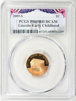 2009 - S Lincoln Cent 1c - Early Childhood - Pcgs Pr69rd Dcam (bunting Label)