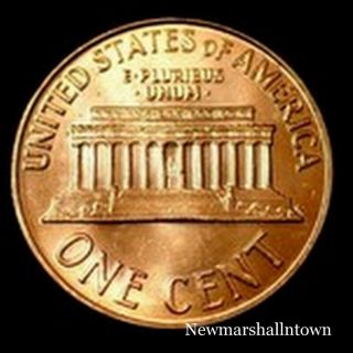1983 D Lincoln Memorial Penny Uncirculated Cent From Bank Roll