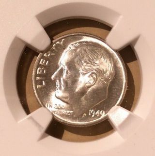 Usa 1949 S One Dime Ngc Ms 64 - Silver - Roosevelt - America