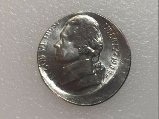 1989 P Jefferson Nickel,  15 Off Center,  Us Error Coin