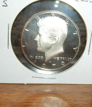 1979 S Clad Proof Kennedy Half Dollar 50 Cents Blob " S "