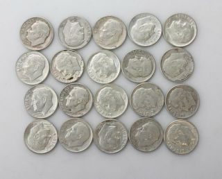 1 Dollar Face Value Of 1964 Or Earlier Roosevelt Silver Dimes